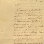 Carta del general Zachary Taylor