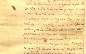 Carta del Padre Mier a Bernardino Cantú, quejándose de Miguel Ramos Arizpe, y de la junta nombrada por Iturbide (1822). 01