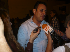 Jorge González rinde informe ante asistentes del PAN