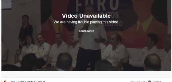 Borran vídeo de Quirino Ordaz Coppel.