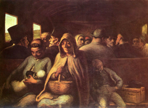 Honoré Daumier- El vagón de tercera clase
