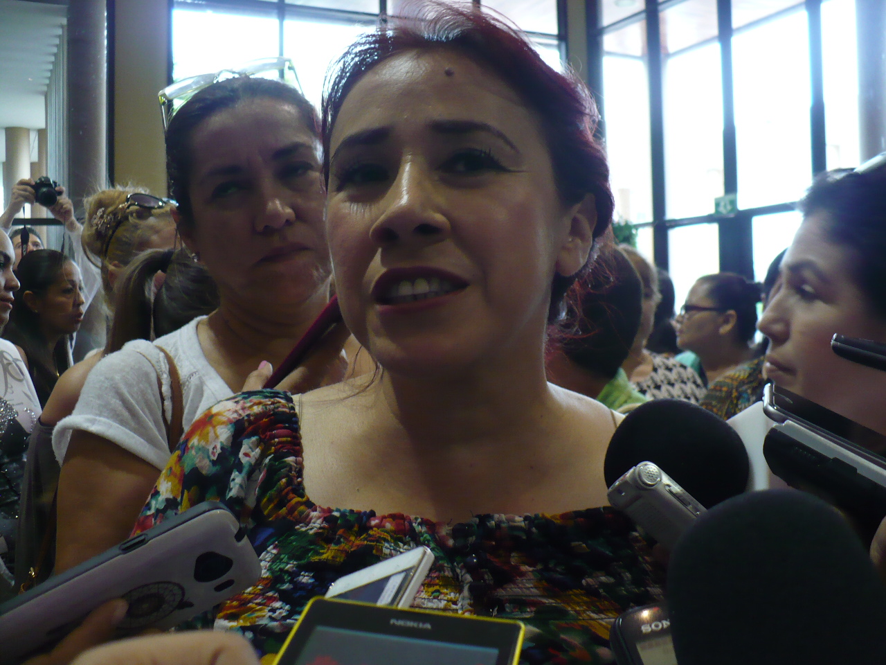 Seila Quintero, dirigente del movimiento de las mujeres protestantes. Fotografía: Gabriela Sánchez