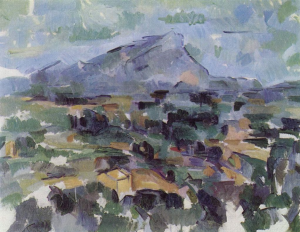 Paul Cézanne- La montaña Sainte Victoire