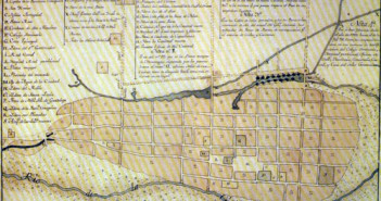 Plano de la ciudad de Monterrey 1798